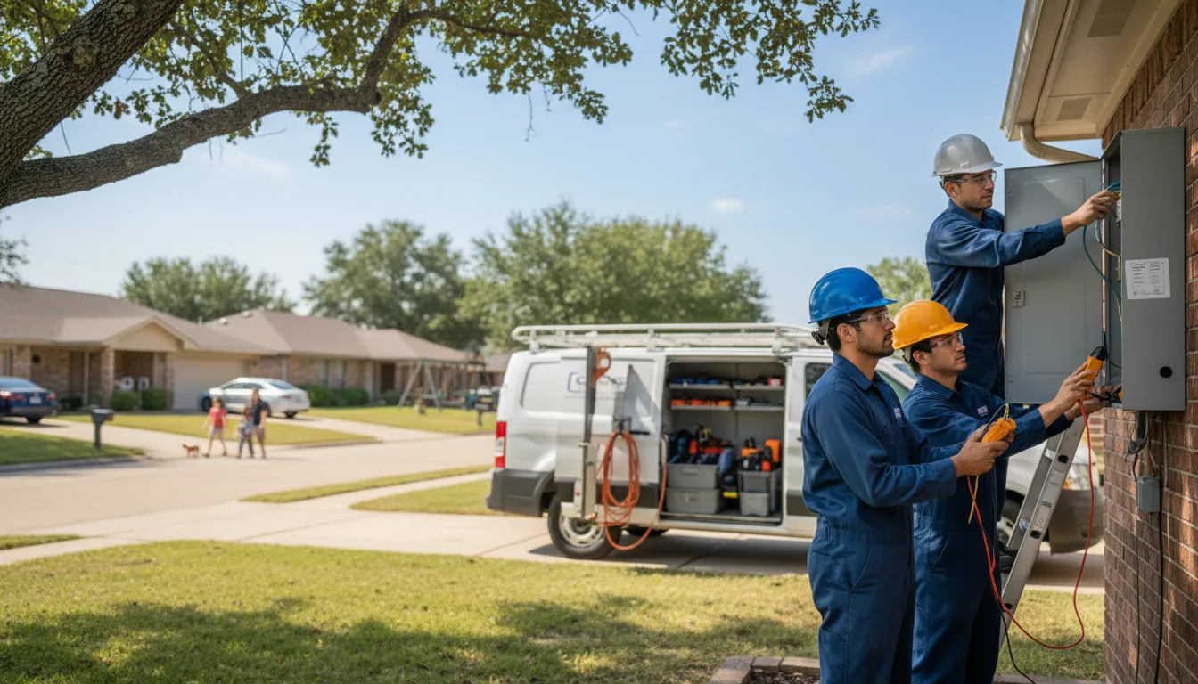 Certified electrician providing emergency electrical services in Sulphur Rock, AR